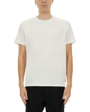 Moose Knuckles Solid Crew Neck T-Shirt - White