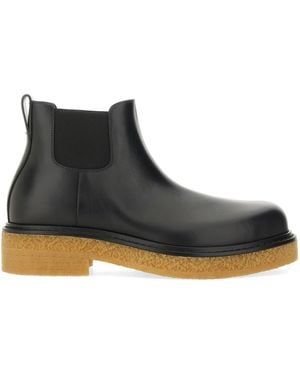 Bottega Veneta Haddock Suede Chelsea Boots For - Black
