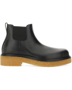 Bottega Veneta Haddock Suede Chelsea Boots For - Black
