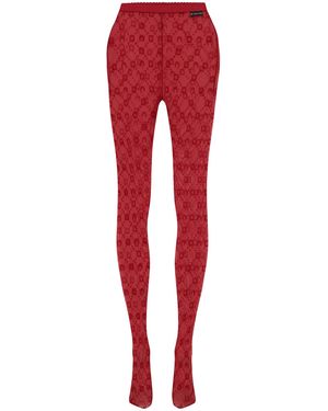 Marine Serre "Monogram" Socks - Red