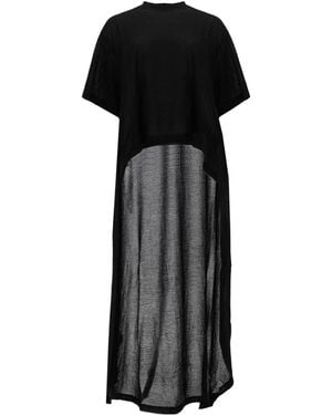 Balenciaga T-Shirt Con Strascico - Black