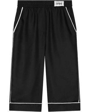 Dolce & Gabbana Wide Trousers - Black