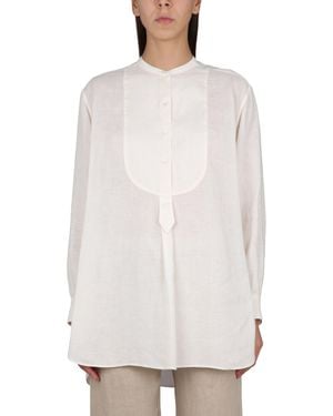 Aspesi Linen Tunic Shirt - White