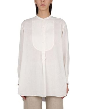 Aspesi Linen Tunic Shirt - White
