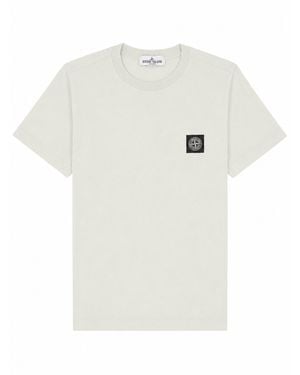 Stone Island T-Shirt Con Patch Logo - White