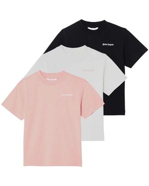 Palm Angels Three T Shirt Set - White