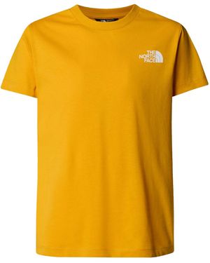 The North Face T Shirt With Logo - Yellow