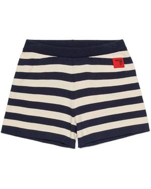 MAX&Co. Bermuda With Logo - Blue