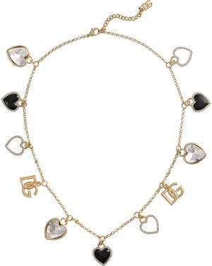Dolce & Gabbana Italian Tailoring Hearts Necklace - Natural