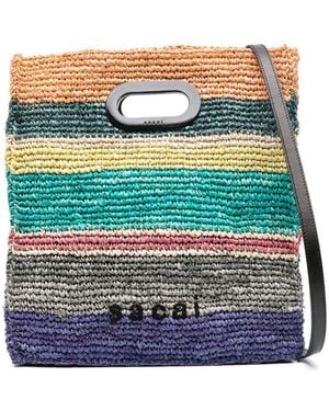 Sacai Borsa Tote Medium - Multicolor