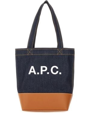 A.P.C. A. P.C. Axel Small Tote Bag - Blue