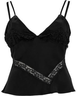 MSGM Top Con Dettagli - Black