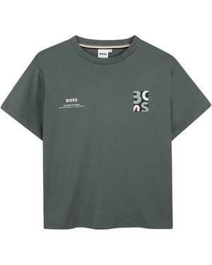BOSS T-Shirt Con Logo - Green