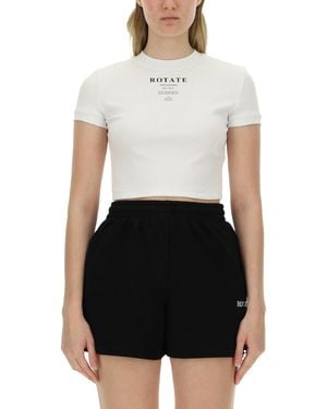 ROTATE BIRGER CHRISTENSEN Tshirt With Logo - White