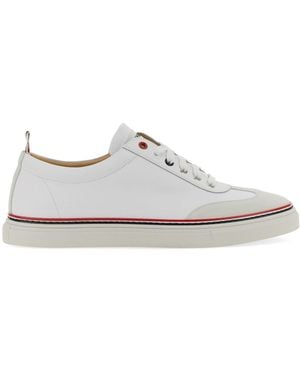 Thom Browne Low-Top Leather Trainers - White