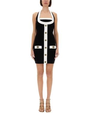 Balmain Backless Dress - Black