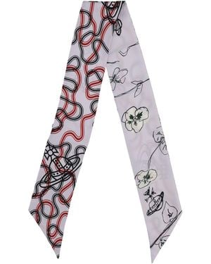 Vivienne Westwood Beandeau "Flower & Orbs" - White