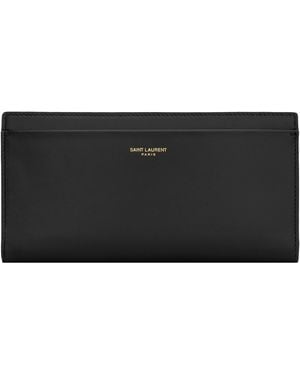 Saint Laurent Portafoglio Con Zip - Black