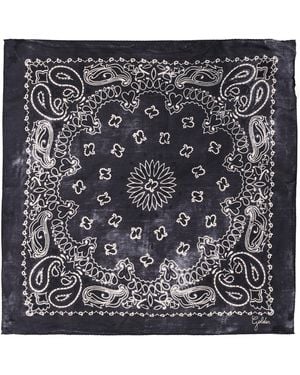 Golden Goose Foulard Con Motivo Paisley - Black