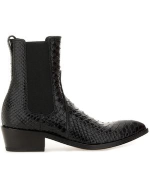 Tom Ford Leather Chelsea Boots - Black