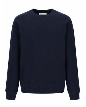 JW Anderson Felpa Con Logo Ricamato "Anchor" - Blue