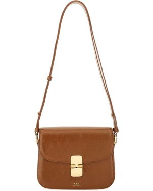 A.P.C. A. P.C. Small "Grace" Bag - Brown
