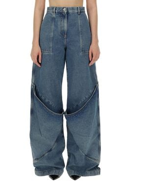 The Attico Jeans Cargo - Blu