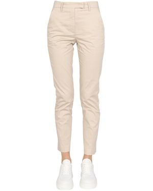Department 5 Regular Fit Cotton Pants - Natural