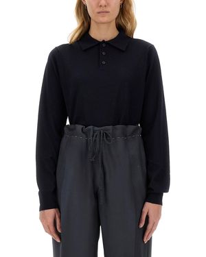 Maison Margiela Wool Polo - Blue