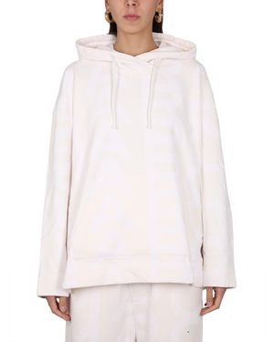 Marc Jacobs Monogram Drawstring Hoodie For - White