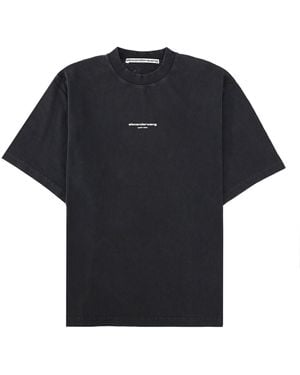 Alexander Wang T-Shirt Con Logo - Black