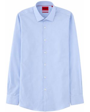 HUGO Regular Solid Shirt - Blue