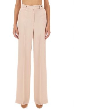 Kiton Satin Trousers - Natural