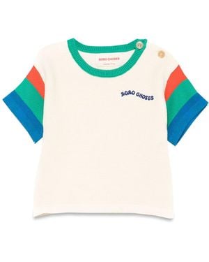 Bobo Choses Colour Block Knitted T-Shirt - Blue