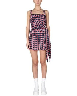 Moschino TOP "EYELETS" IN VISCOSA - Multicolore