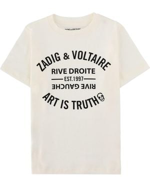Zadig & Voltaire T-Shirt Con Stampa Logo - White
