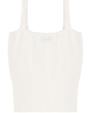 JW Anderson Top With Bow - White