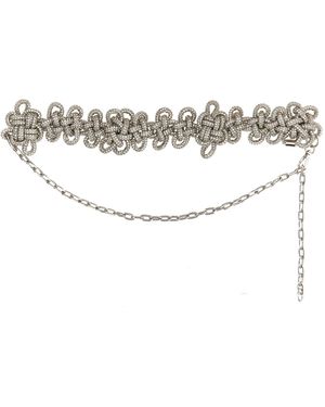 Kara CINTURA CRYSTAL KNOT - Metallizzato