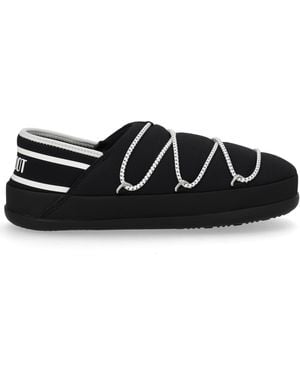 Moon Boot Logo Slippers - Black