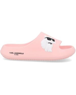 KARL LAGERFELD Ciabatte Con La Fascia - Pink