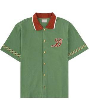 Drole de Monsieur Camicia Con Logo - Green