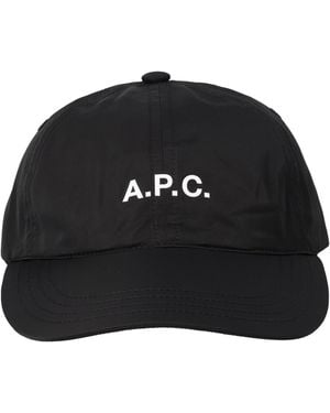 A.P.C. Logo Baseball Hat - Black