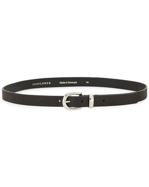 sunflower Leather Belt - Black