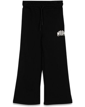 MSGM Fleece Trousers Boy - Black