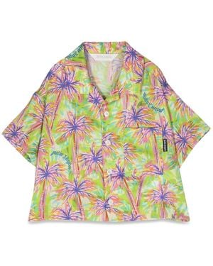 Palm Angels Bowling Shirt - Grey