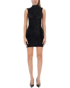 Gcds Backless Slim Fit Mini Dress - Black