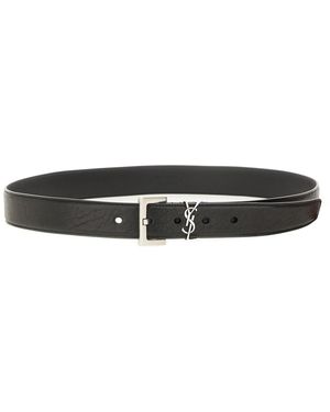Saint Laurent Cassandre Belt - Black