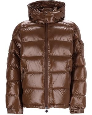 Moncler Piumino "Maya" Con Cappuccio - Brown