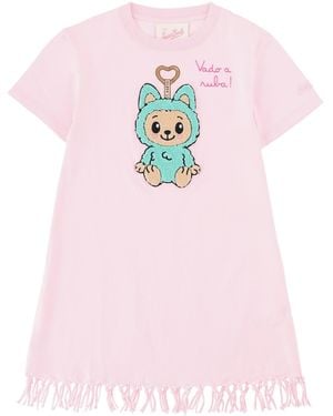 MC2 Saint Barth Vestito "Vado A Ruba Monster" - Pink
