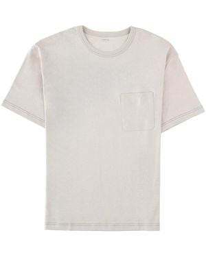 Lemaire T-Shirt With Chest Pocket Cotton T-Shirts - White